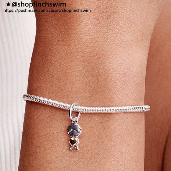 Pandora Happy Boy Dangle Charm - Picture 4 of 5